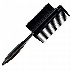 דיל של 2 יחידות! מברשת פייד דו צדדית עם מסרק BarberPRO שחור דיל של 2 יחידות! מברשת פייד דו צדדית עם מסרק BarberPRO שחור
