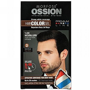 צבע לשיער לגבר ב-10 דקות Morfose Ossion Hair Color Gel 200 ml - חום-כהה צבע לשיער לגבר ב-10 דקות Morfose Ossion Hair Color Gel 200 ml - חום-כהה