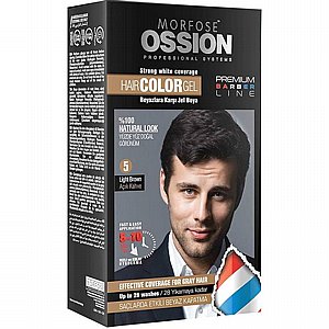 צבע לשיער לגבר ב-10 דקות Morfose Ossion Hair Color Gel 200 ml - חום-בהיר צבע לשיער לגבר ב-10 דקות Morfose Ossion Hair Color Gel 200 ml - חום-בהיר