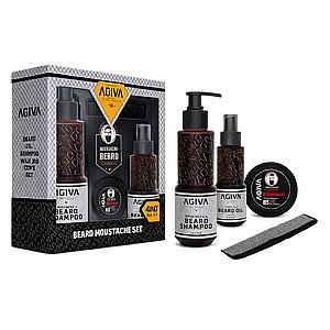 סט לזקן ולשפם Agiva Beard & Moustache Gift Set אגיבה סט לזקן ולשפם Agiva Beard & Moustache Gift Set אגיבה