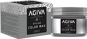 ווקס צובע זמני בצבע אפור Agiva Hair Styling Color Wax Grey 120ml ווקס צובע זמני בצבע אפור Agiva Hair Styling Color Wax Grey 120ml