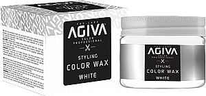 ווקס צובע זמני בצבע לבן Agiva Hair Styling Color Wax White 120ml ווקס צובע זמני בצבע לבן Agiva Hair Styling Color Wax White 120ml