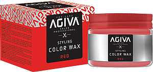 ווקס צובע זמני בצבע אדום Agiva Hair Styling Color Wax Red 120ml ווקס צובע זמני בצבע אדום Agiva Hair Styling Color Wax Red 120ml