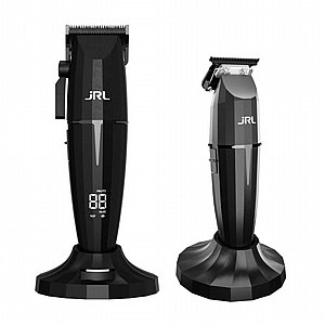 סט מכונות תספורת JRL Onyx Black Clipper and Trimmer Set גי אר אל סט מכונות תספורת JRL Onyx Black Clipper and Trimmer Set גי אר אל