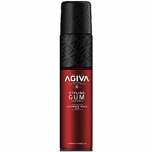 ספריי מקשיח לשיער 400 מ"ל Agiva Hair Styling Spray Gum Ultimate Hold - Red ספריי מקשיח לשיער 400 מ"ל Agiva Hair Styling Spray Gum Ultimate Hold - Red