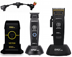 סט מכונות תספורת וגילוח מקצועיות MRD PRO SmartBrain Triple - שחור סט מכונות תספורת וגילוח מקצועיות MRD PRO SmartBrain Triple - שחור