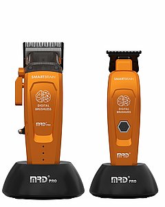 סט מכונות תספורת MRD PRO SmartBrain Hermès Orange אם אר די סט מכונות תספורת MRD PRO SmartBrain Hermès Orange אם אר די