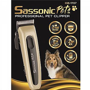 מכונת תספורת אלחוטית לבעלי חיים Sassonic ESE1707 ססוניק מכונת תספורת אלחוטית לבעלי חיים Sassonic ESE1707 ססוניק